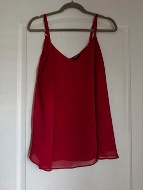 torrid Red V-Neck Spaghetti-Strap Camisole Size 1